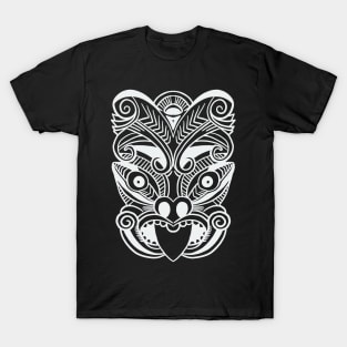 The Haka Mask - Maori New Zealand Dance Rugby T-Shirt